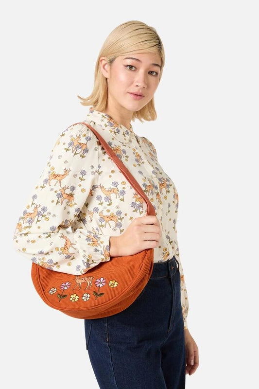 Image of Bags. Productname: Meadow Deer Cord Bag in Rust colour by brand - Princess Highway