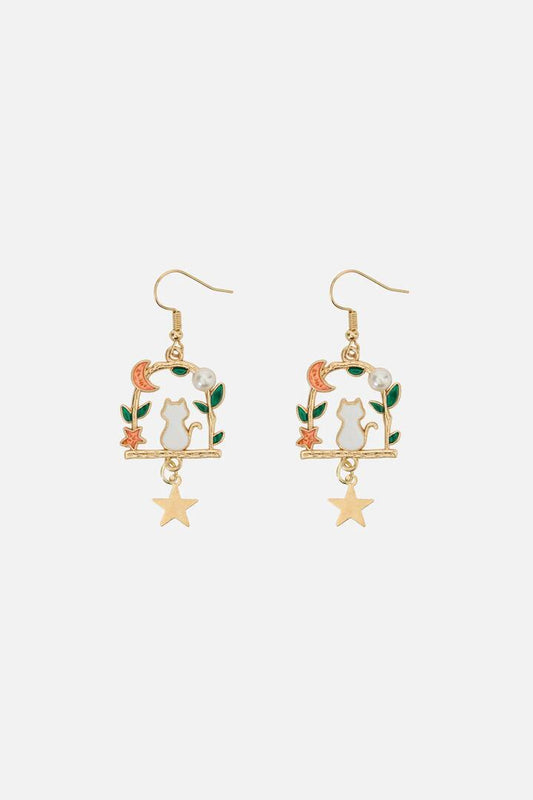 Image of Earrings. Productname: Cute Cat Earrings in Multi colour by brand - Princess Highway