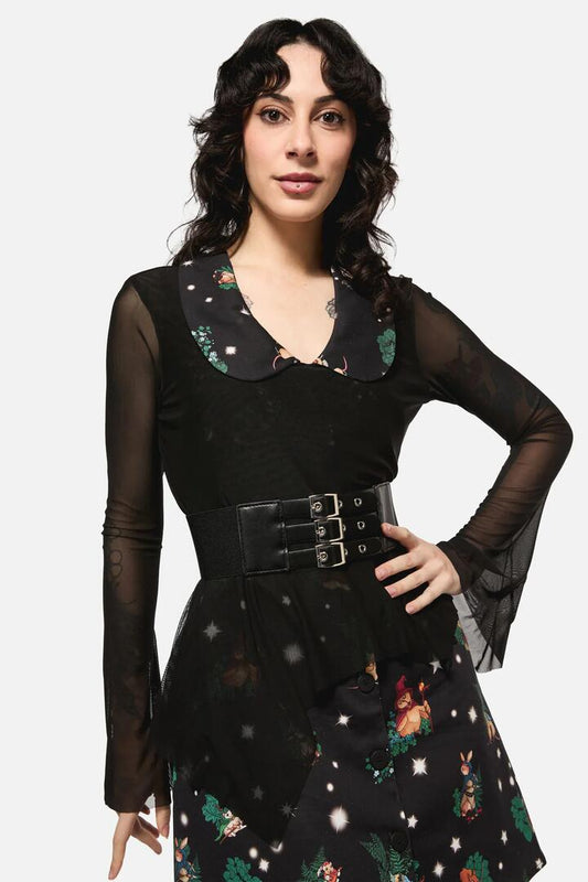 Image of Accessories. Productname: Simple Triple Strap Waist Belt in Black colour by brand - Black Friday