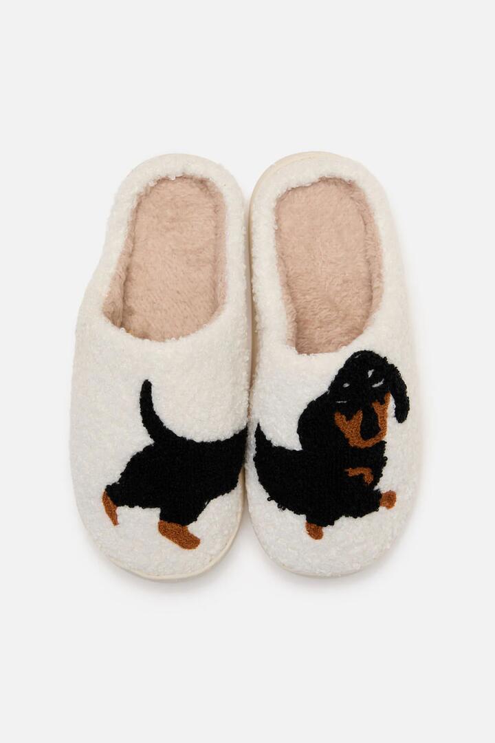 Image of Others. Productname: Dachshund Slippers in White colour by brand - Princess Highway
