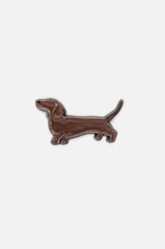 Image of Jewelry. Productname: Dachshund Pin in Brown colour by brand - Princess Highway
