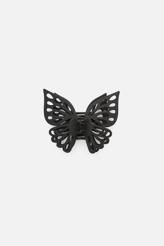 Image of Hair Accessories. Productname: Black Butterfly Claw Clip in Black colour by brand - Princess Highway