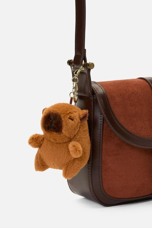 Image of Bags. Productname: Capybara Bag Charm in Tan colour by brand - Princess Highway