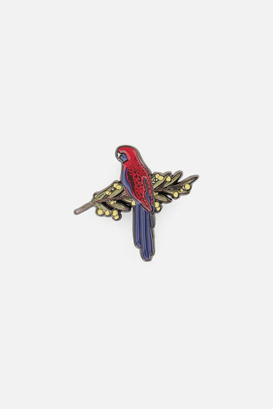 Image of Jewelry. Productname: Rosella & Wattle Pin in Multi colour by brand - Princess Highway