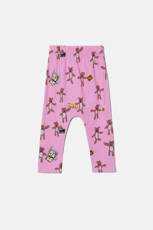 Image of a model wearing Pants. Productname: Teddy's Picnic Baby Legging in Pink colour by brand - Gorman