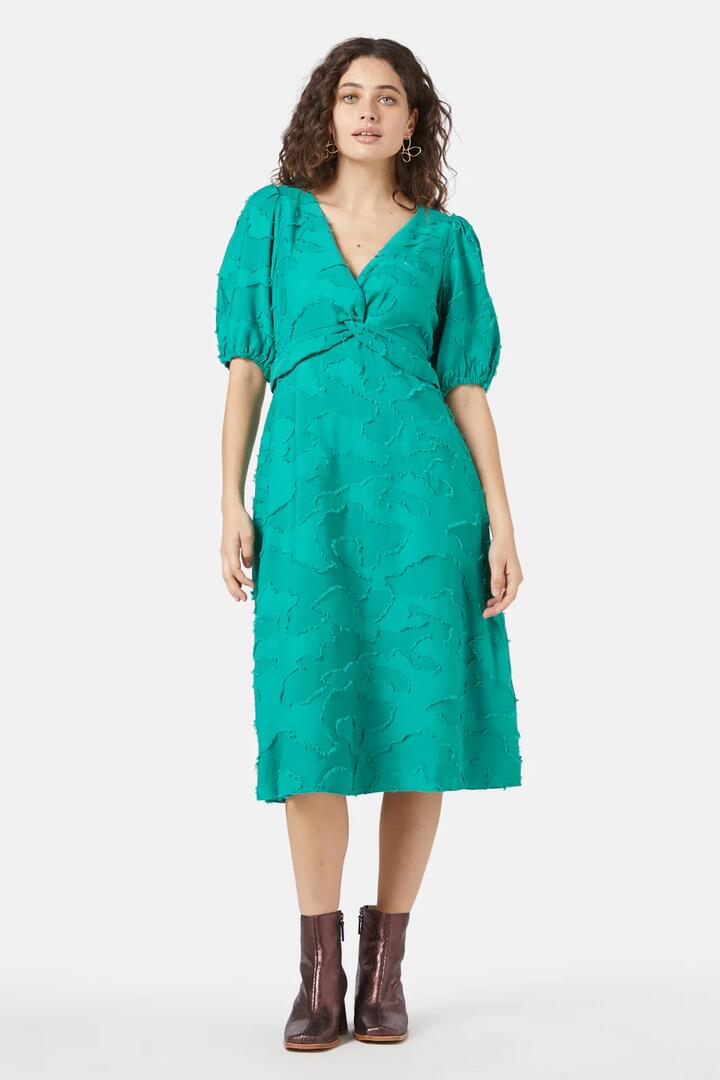 Image of Dresses. Productname: Elleni Twist Dress in Green colour by brand - Gorman