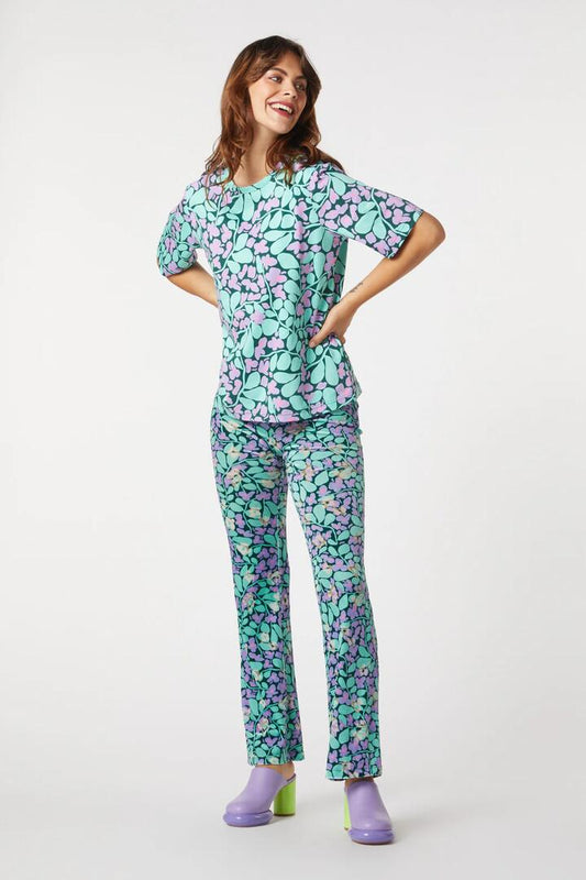Image of a model wearing Pants. Productname: Cassias Devore Pants in Print colour by brand - Gorman