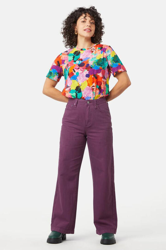 Image of a model wearing Denim. Productname: Fig Jeans in Wine colour by brand - Gorman