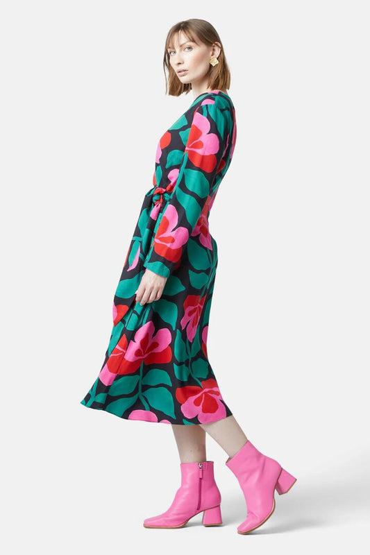 Image of Dresses. Productname: Pansy Wrap Dress in Print colour by brand - Gorman