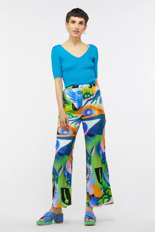 Image of a model wearing Pants. Productname: New Realms Pant in Print colour by brand - Gorman