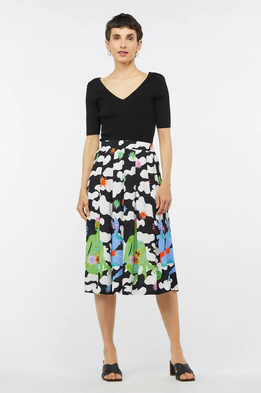 Image of a model wearing Skirts. Productname: Storybook Skirt in Print colour by brand - Gorman