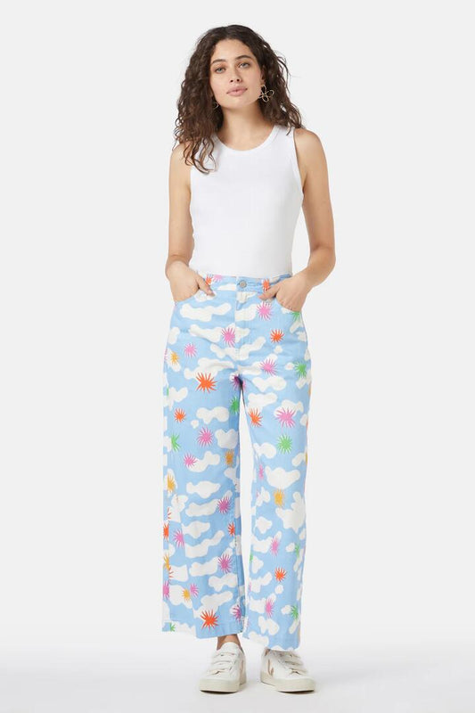 Image of a model wearing Denim. Productname: Skyscape Jean in Print colour by brand - Gorman