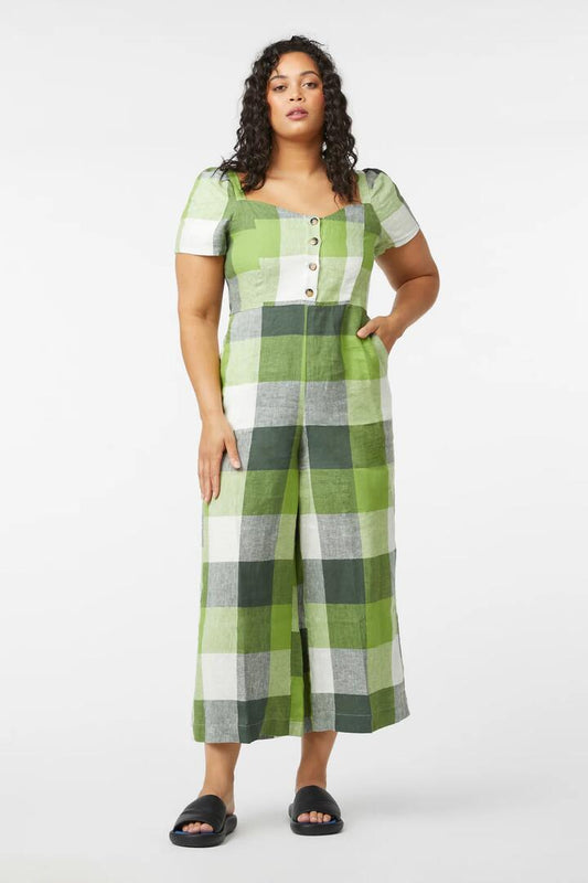 Image of a model wearing Pants. Productname: Buffalo Check Pantsuit in Check colour by brand - Gorman