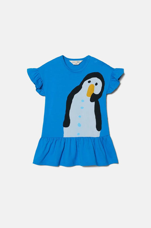 Image of Dresses. Productname: Penguin Baby Dress in Blue colour by brand - Gorman