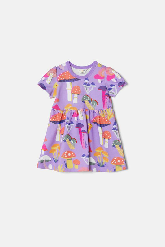 Image of Dresses. Productname: Mushroom Baby Dress in Lilac colour by brand - Gorman