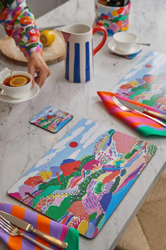 Image of Kitchen & Dining. Productname: Those Days Placemat Set 4 in Print colour by brand - Gorman