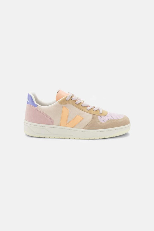 Image of Sneakers. Productname: Veja V-10 in Multico Peach colour by brand - Gorman