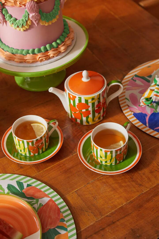 Image of Kitchen & Dining. Productname: Flower Bed Teapot in Print colour by brand - Gorman