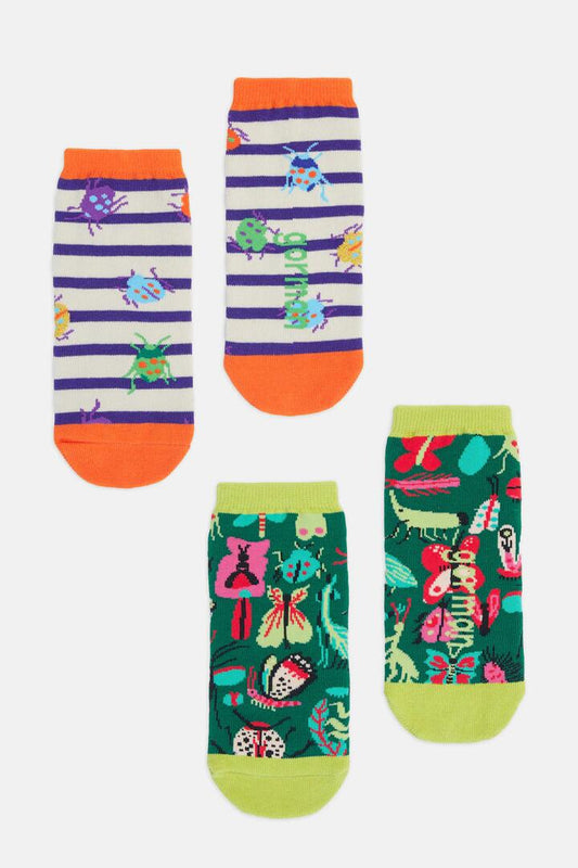 Image of Socks. Productname: Bugs Kids Socks 2PR 2-4 in Print colour by brand - Gorman