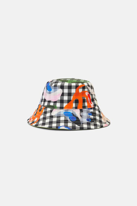 Image of Hats. Productname: Garden Check Bucket Hat in Print colour by brand - Gorman