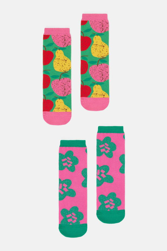 Image of Socks. Productname: Apples Kids Sock PK in Pink colour by brand - Gorman