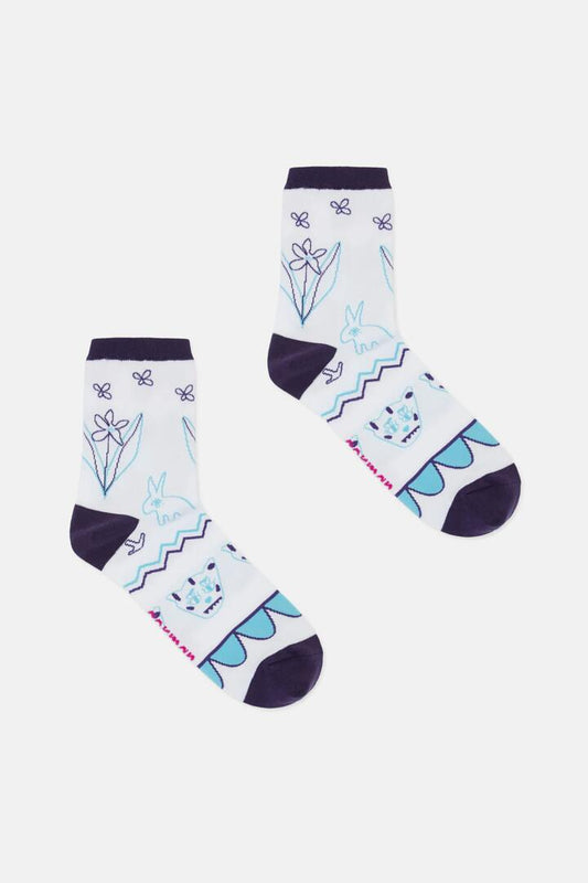 Image of Socks. Productname: Porcelain Paradise Socks in Multi colour by brand - Gorman