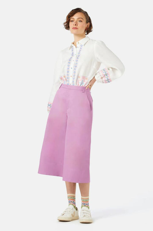 Image of a model wearing Skirts. Productname: Katrina Skort in Lilac colour by brand - Gorman