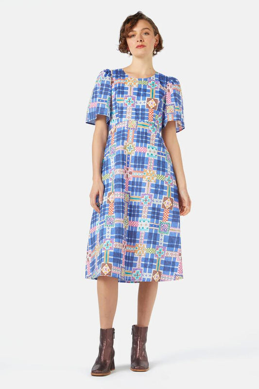 Image of Dresses. Productname: Stained Glass Long Dress in Print colour by brand - Gorman