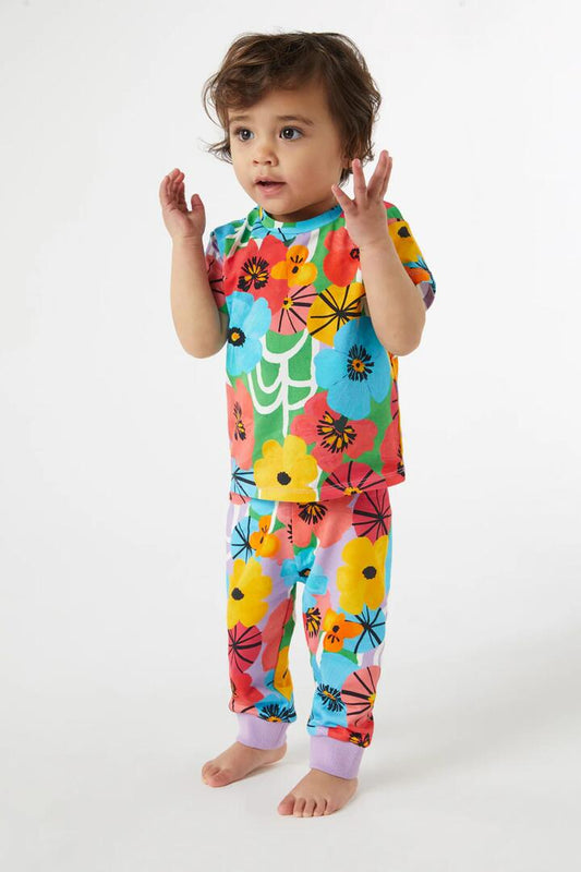 Image of a model wearing Tops. Productname: Poppy Baby SS Tee in Lilac colour by brand - Gorman