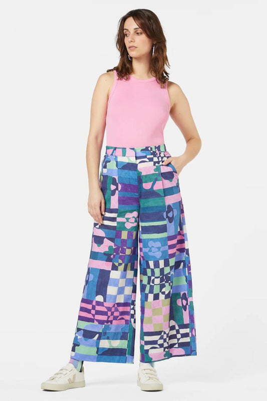 Image of a model wearing Skirts. Productname: Tropic Check Skort in Print colour by brand - Gorman