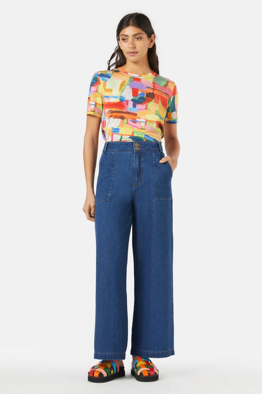 Image of a model wearing Denim. Productname: Indira Jeans in Denim colour by brand - Gorman