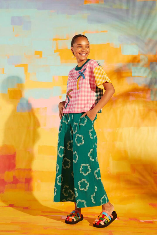 Image of a model wearing Skirts. Productname: Clover Patch Skort in Print colour by brand - Gorman