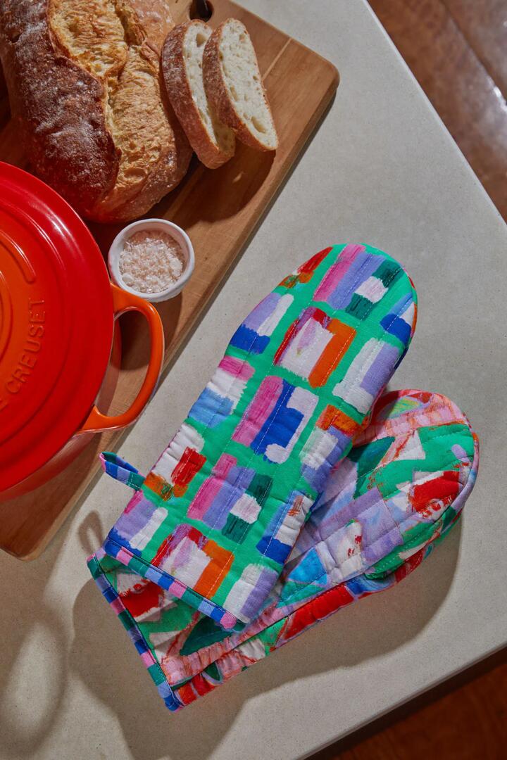 Image of Kitchen & Dining. Productname: Pastels Oven Mitt Set 2 in Print colour by brand - Gorman