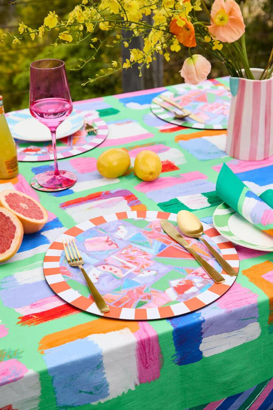 Image of Kitchen & Dining. Productname: Pastels Placemat Set 4 in Print colour by brand - Gorman