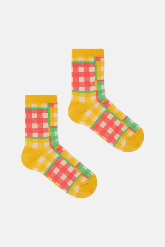 Image of Socks. Productname: Gingham Sock in Multi colour by brand - Gorman