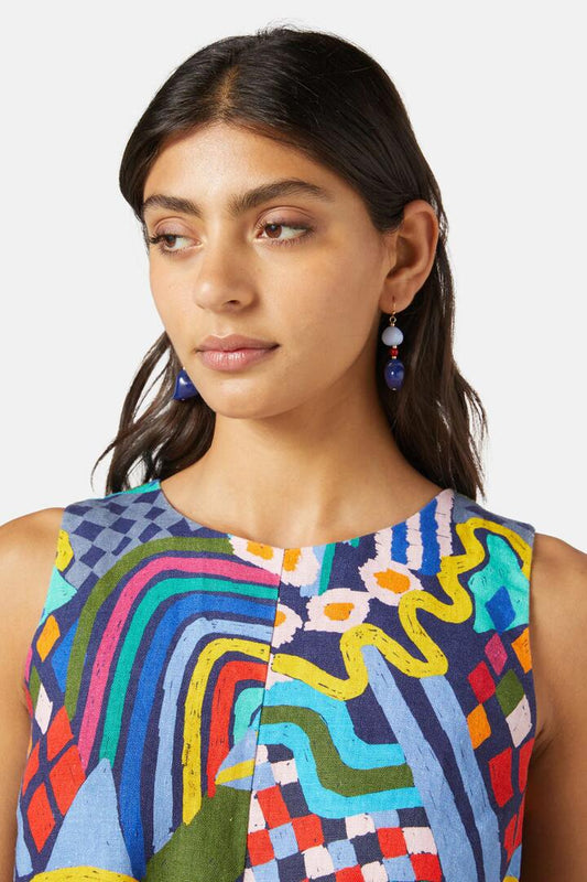 Image of Earrings. Productname: Heart Charm Earring in Multi colour by brand - Gorman