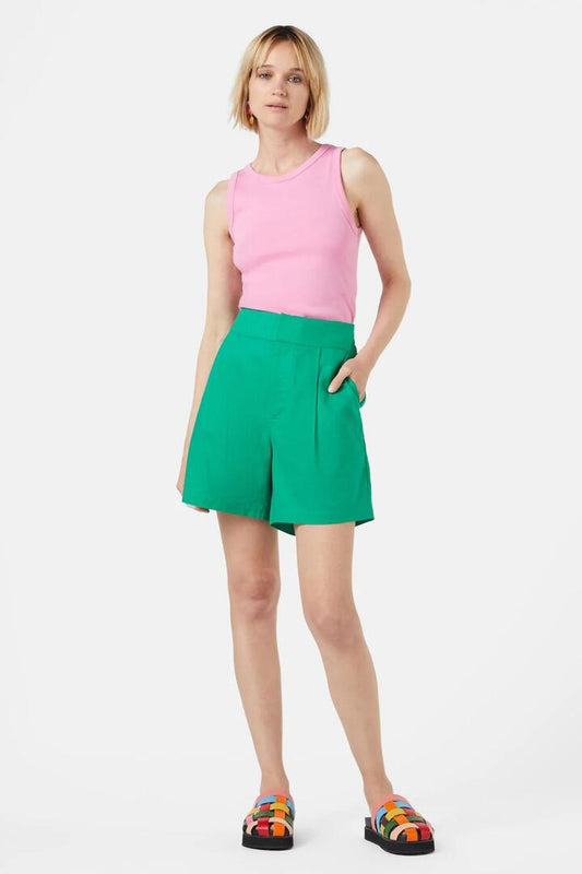 Image of a model wearing Shorts. Productname: Jelly Beans Short in Green colour by brand - Gorman