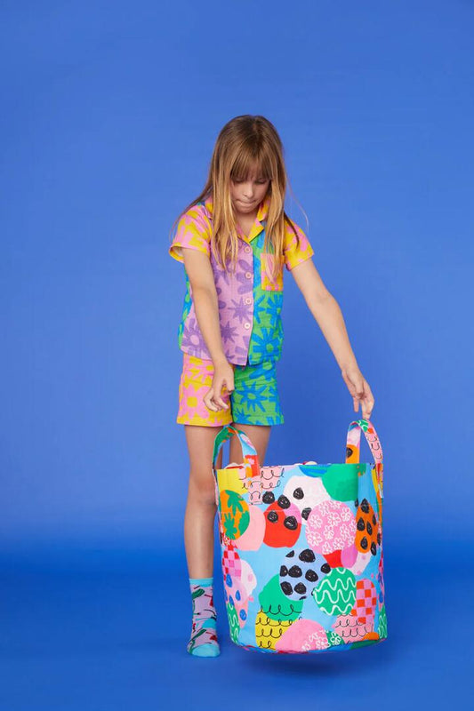 Image of Sleepwear & Loungewear. Productname: Spliced Floral Kids PJ Set in Print colour by brand - Gorman