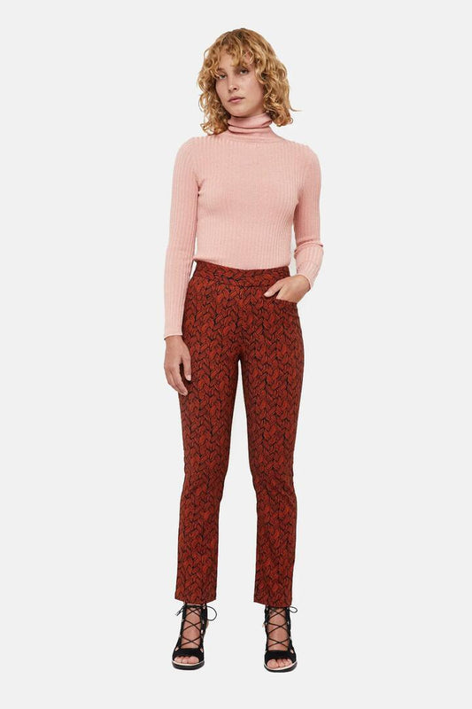 Image of a model wearing Pants. Productname: Rapunzel Pant in Print colour by brand - Gorman