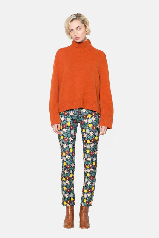 Image of a model wearing Denim. Productname: Daisy Corduroy Jean in Print colour by brand - Gorman