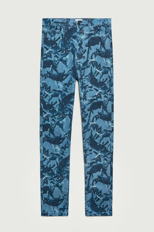 Image of a model wearing Denim. Productname: Catapult Jean in Denim colour by brand - Gorman