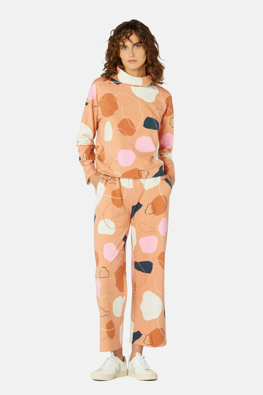 Image of a model wearing Tops. Productname: Rock Solid Polo Top in Print colour by brand - Gorman