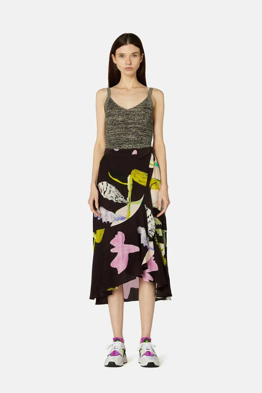 Image of a model wearing Skirts. Productname: Floret Skirt in Print colour by brand - Gorman