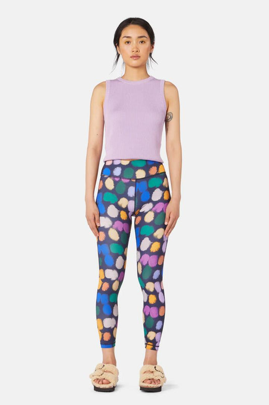 Image of a model wearing Pants. Productname: Leopard Lounge Legging in Print colour by brand - Gorman