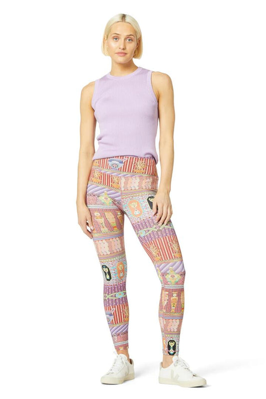 Image of a model wearing Pants. Productname: Sycorax Legging in Print colour by brand - Gorman