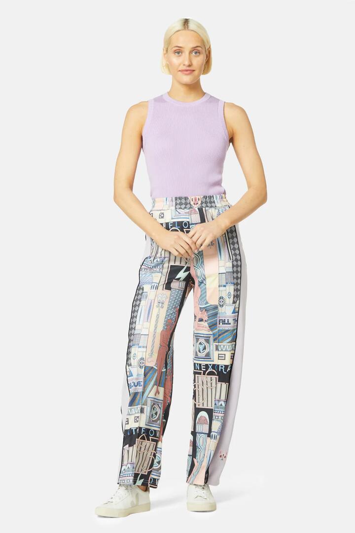 Image of a model wearing Pants. Productname: All TheWayAliveTrackPant in Print colour by brand - Gorman