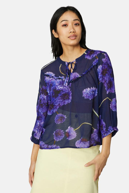 Image of Blouses. Productname: Cornflower Blouse in Print colour by brand - Gorman