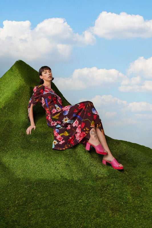 Image of Dresses. Productname: Still Life Long Dress in Print colour by brand - Gorman