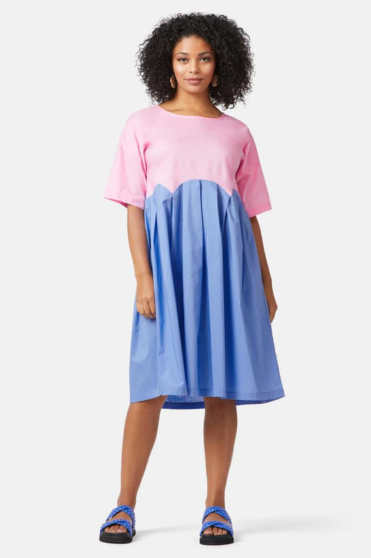 Image of Dresses. Productname: Spliced Scallop Dress in Pink colour by brand - Gorman