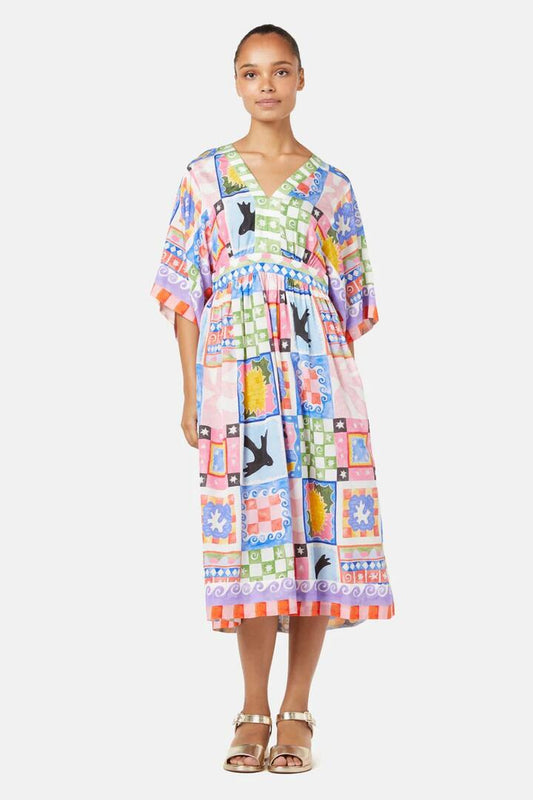 Image of Accessories. Productname: Summer Squares Scarf Dress in Print colour by brand - Gorman